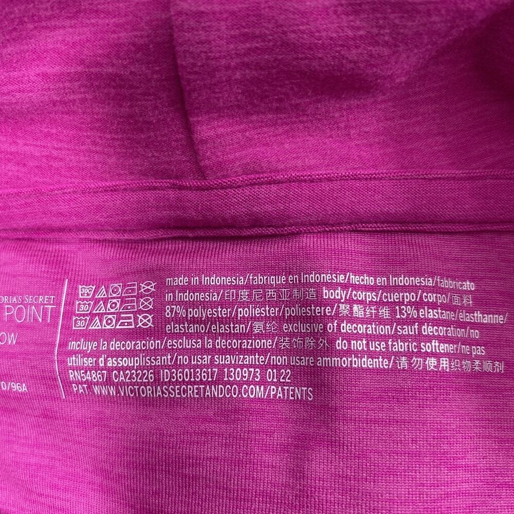 Victoria Secret On Point Running Jacket Women Medium Hoodie Thumb Holes Athletic - Picture 4 of 10